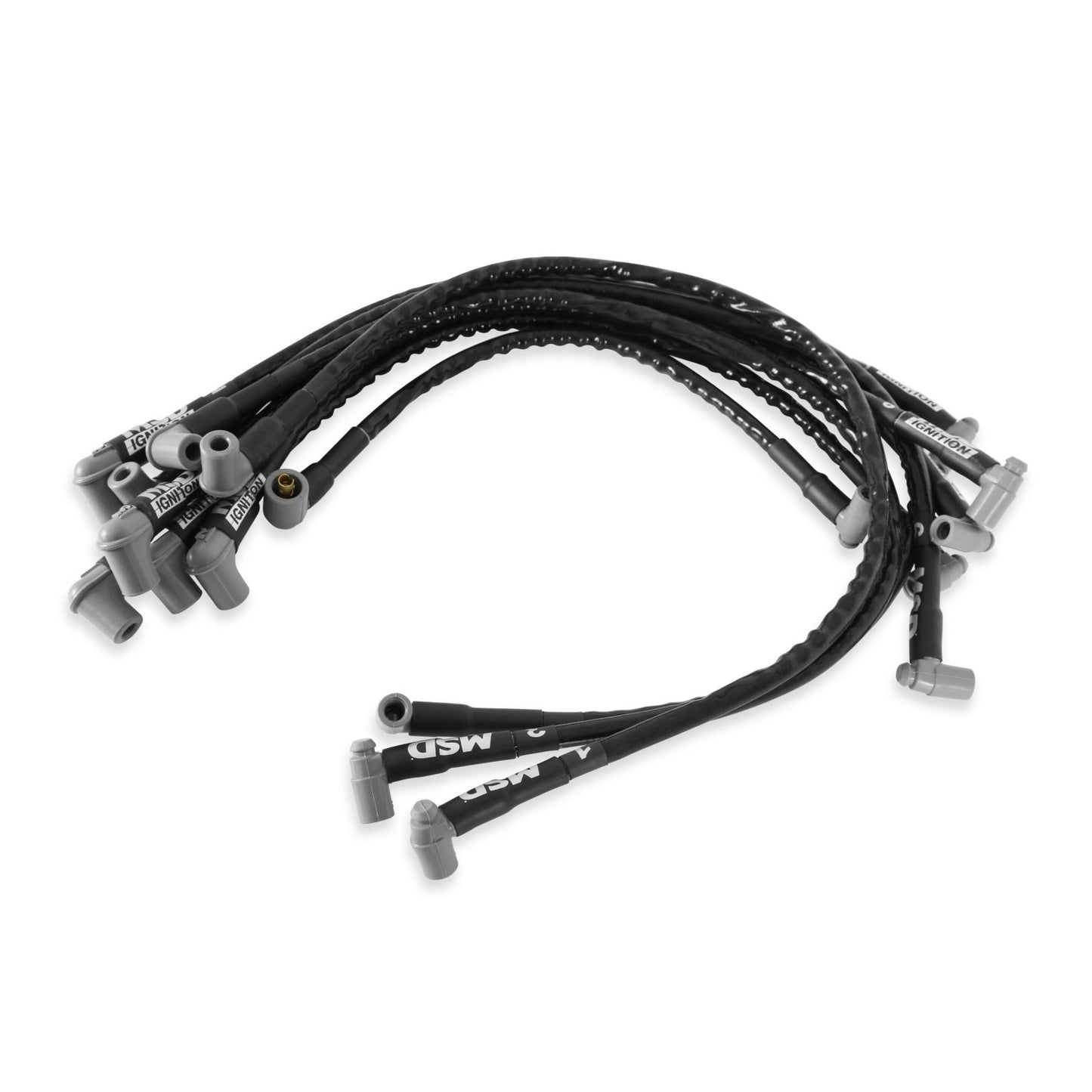 Sleeved Spark Plug Wires For Sbc Over Valve Cover, Hei The Race Tailored 8.5Mm Super Conductor Wire Sets MSD Ignition-3
