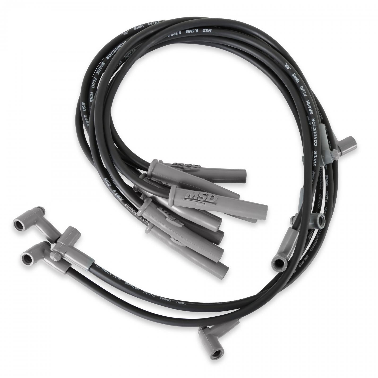 Black Super Conductor Big Block Chevy, '74-'76 Hei For Use On Chevy Big Block Engines, Hei, Black Jacket MSD Ignition