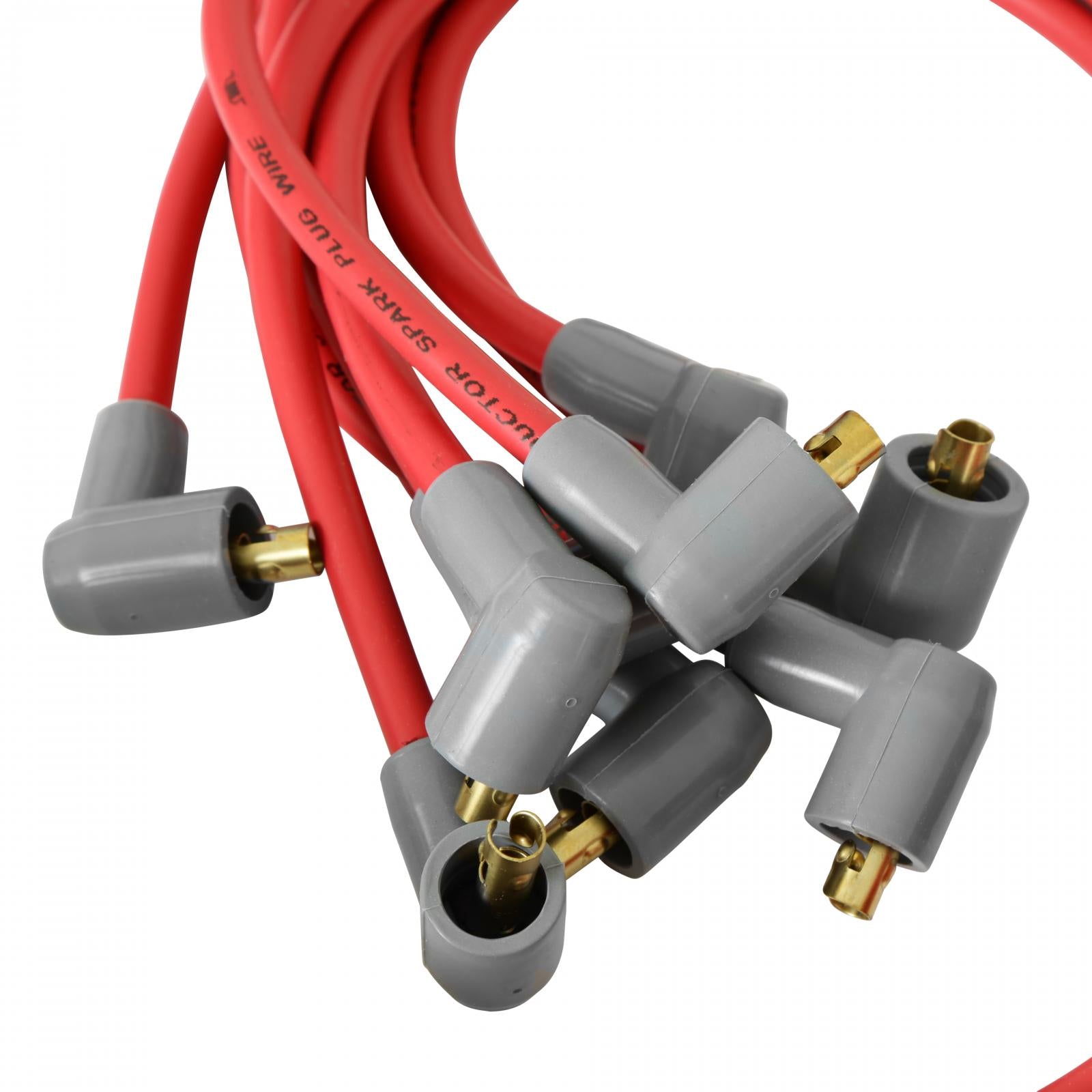 Super Conductor Spark Plug Wire Set Ford 351C-400, Socket For Use On Ford 351C-400, Socket, Red Jacket MSD Ignition-3