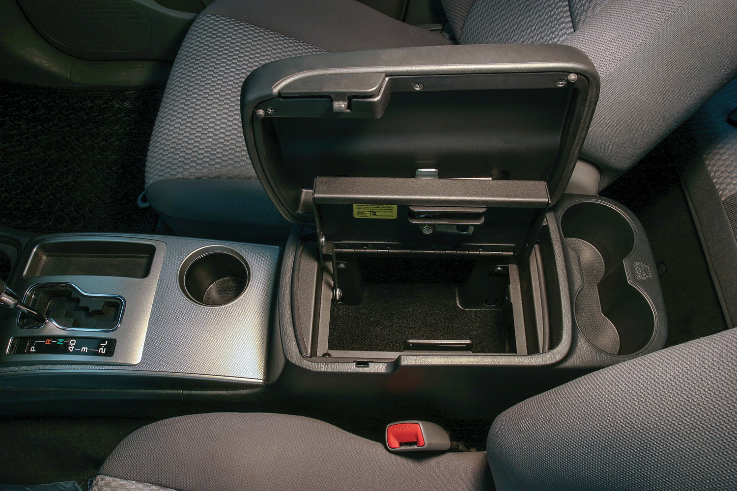 Console Safe - 05-15 Tacoma w/ Fixed Center Console Black Products Tuffy Security-4