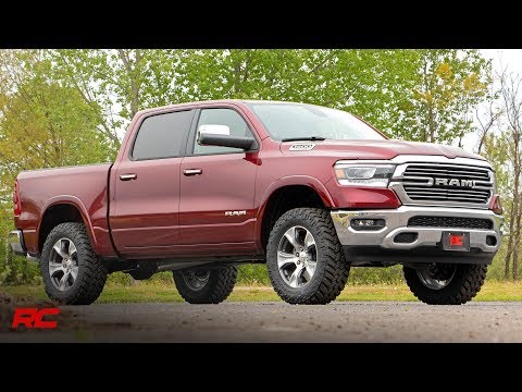 3.5 Inch Ram Bolt-On Lift Kit w/ Rear V2 Shocks 19-23 Ram 1500 4WD Rough Country-1