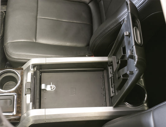 Console Safe - 09-14 F-150 w/o Full Floor Center Console w/ Flow-Thru Console Black Products Tuffy Security