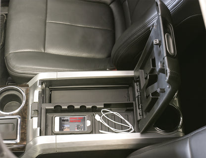 Console Safe - 09-14 F-150 w/o Full Floor Center Console w/ Flow-Thru Console Black Products Tuffy Security-2