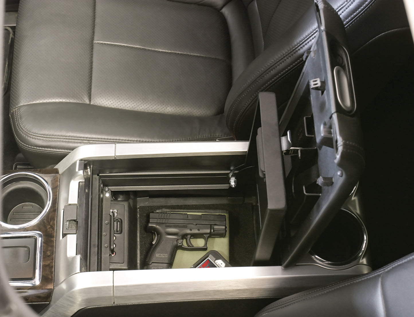 Console Safe - 09-14 F-150 w/o Full Floor Center Console w/ Flow-Thru Console Black Products Tuffy Security-5