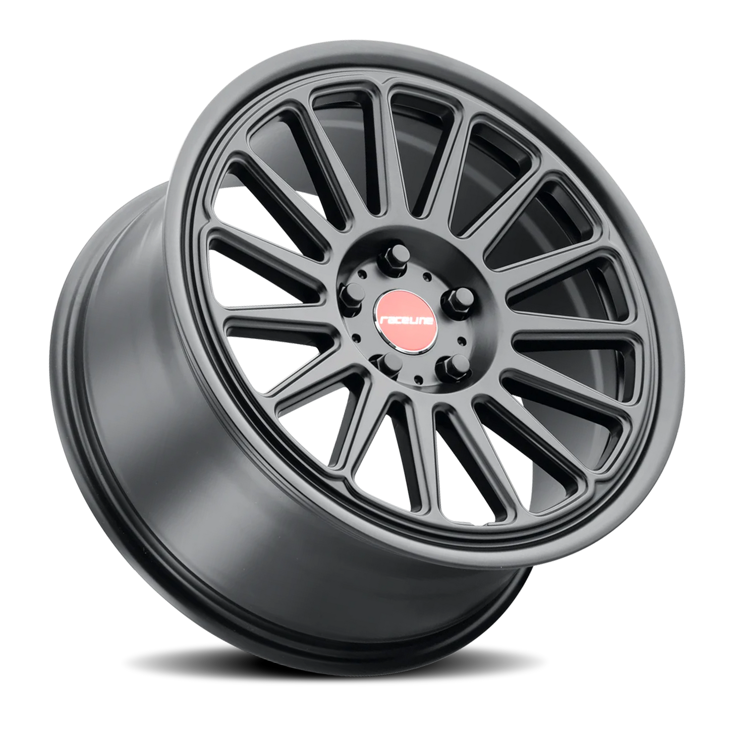 Raceline Wheels Aluminum Wheels 18x9.5 Grip 315B Satin Black Red and Black Logo Raceline Wheels