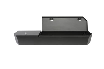 Rear Underseat Lockbox 15-22 F-150 17-22 F-250/350/450 Super Duty w/ Crew Cab w/o Floor Mounted Subwoofer Full Length Black Products Tuffy Security-2