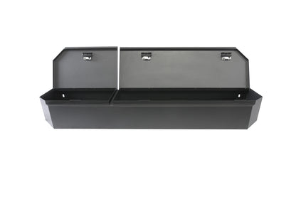 Rear Underseat Lockbox 15-22 F-150 17-22 F-250/350/450 Super Duty w/ Crew Cab w/o Floor Mounted Subwoofer Full Length Black Products Tuffy Security-4