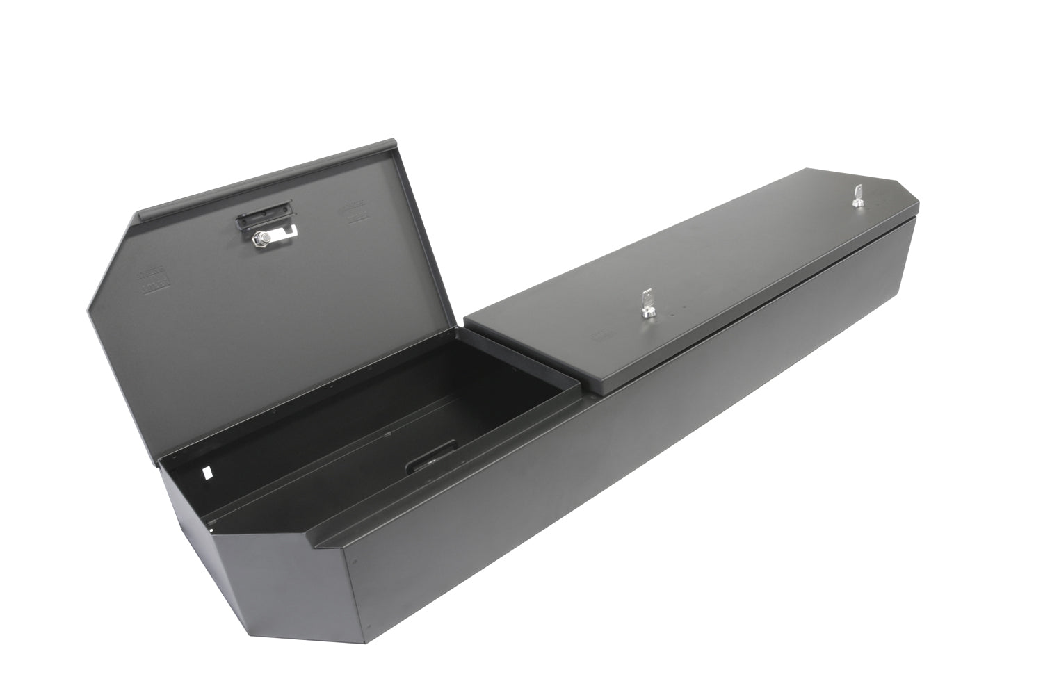 Rear Underseat Lockbox 15-22 F-150 17-22 F-250/350/450 Super Duty w/ Crew Cab w/o Floor Mounted Subwoofer Full Length Black Products Tuffy Security-6