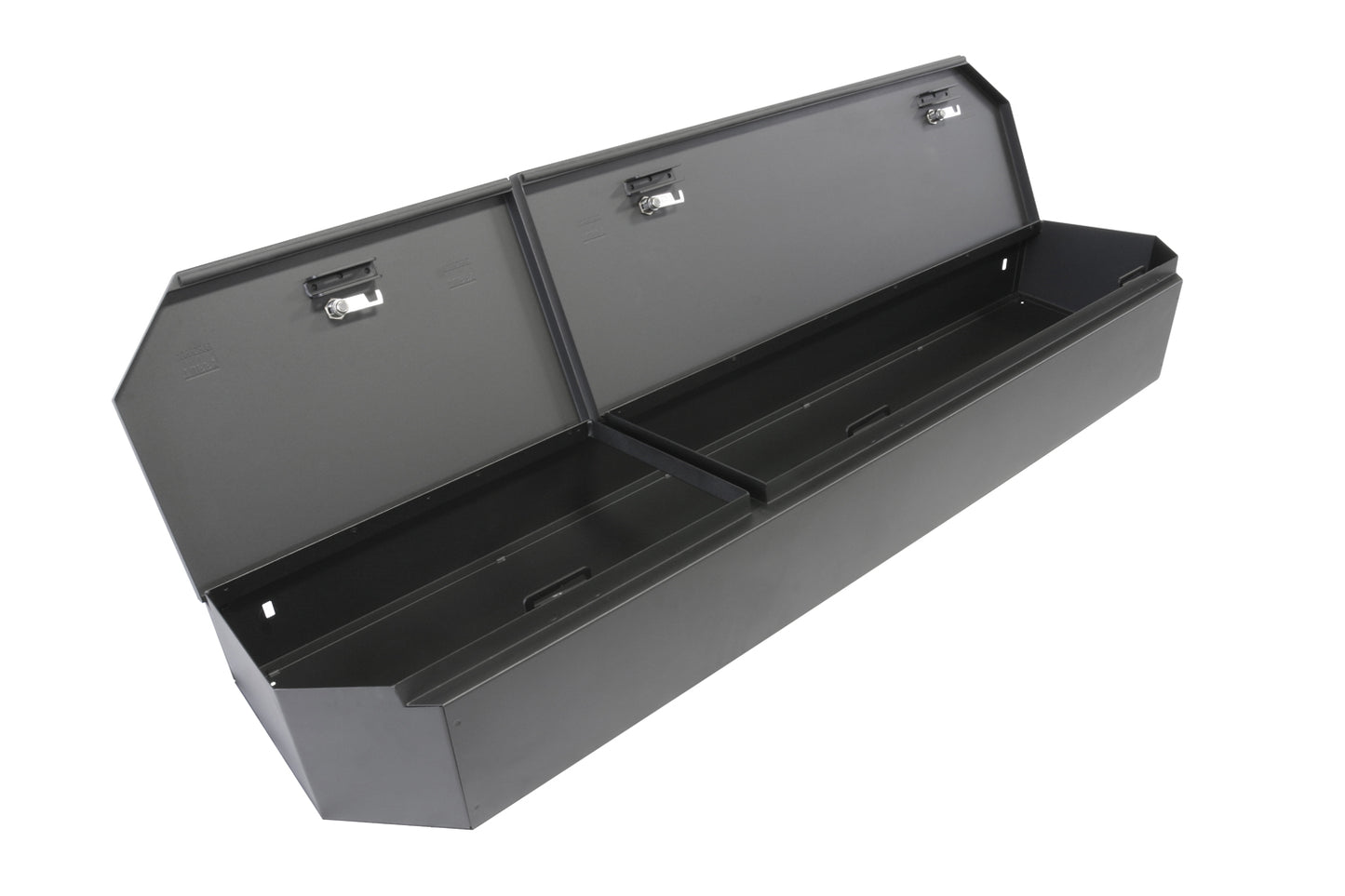 Rear Underseat Lockbox 15-22 F-150 17-22 F-250/350/450 Super Duty w/ Crew Cab w/o Floor Mounted Subwoofer Full Length Black Products Tuffy Security-7