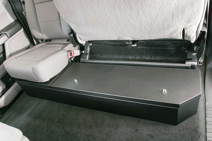 Rear Underseat Lockbox 15-22 F-150 17-22 F-250/350/450 Super Duty w/ Crew Cab w/o Floor Mounted Subwoofer Full Length Black Products Tuffy Security-8