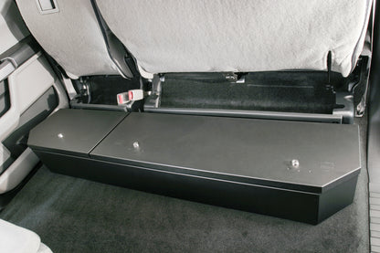 Rear Underseat Lockbox 15-22 F-150 17-22 F-250/350/450 Super Duty w/ Crew Cab w/o Floor Mounted Subwoofer Full Length Black Products Tuffy Security-10