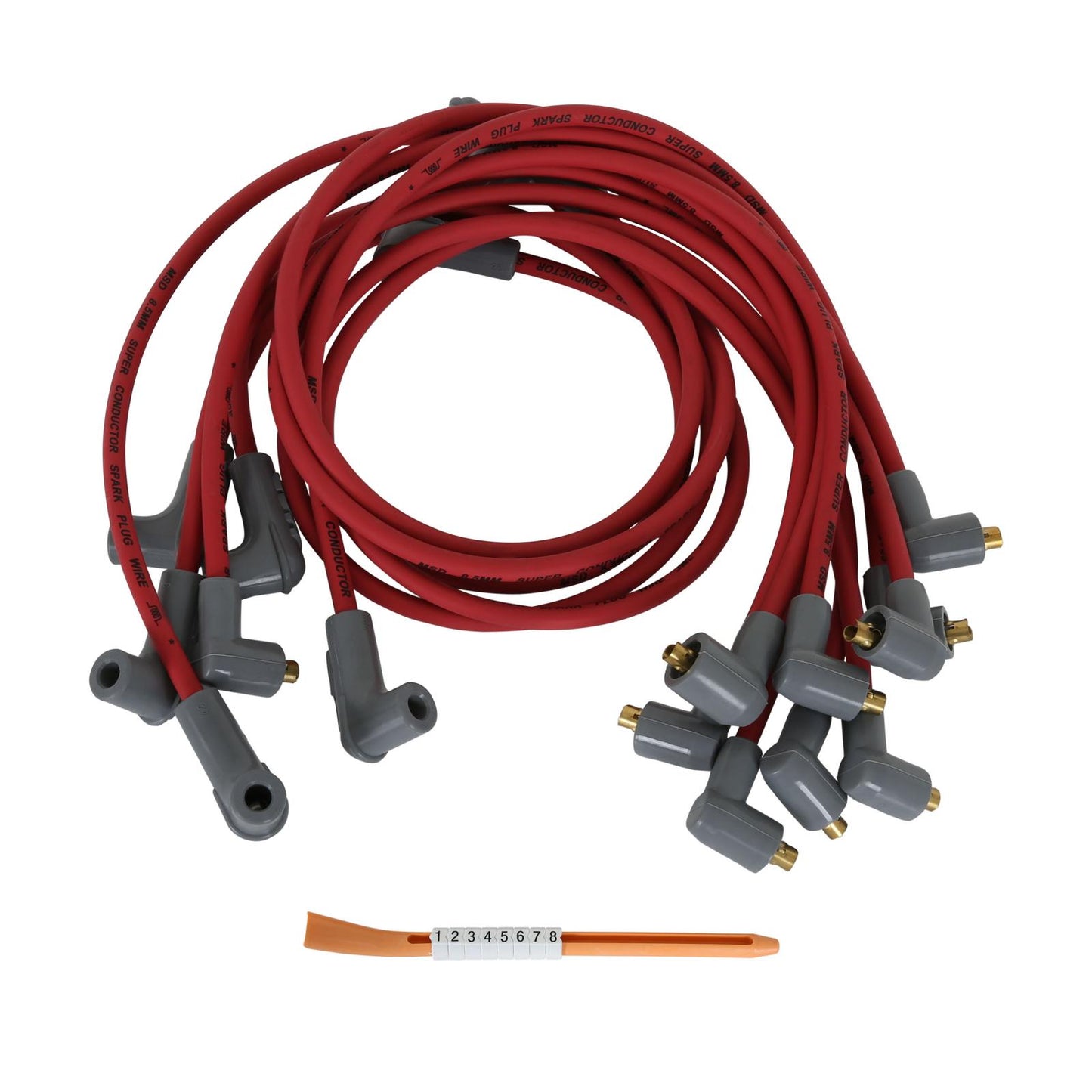 Super Conductor Spark Plug Wire SetBig Block Chevy, Socket Dist. Cap The Race Tailored 8.5Mm Super Conductor Wire Sets MSD Ignition