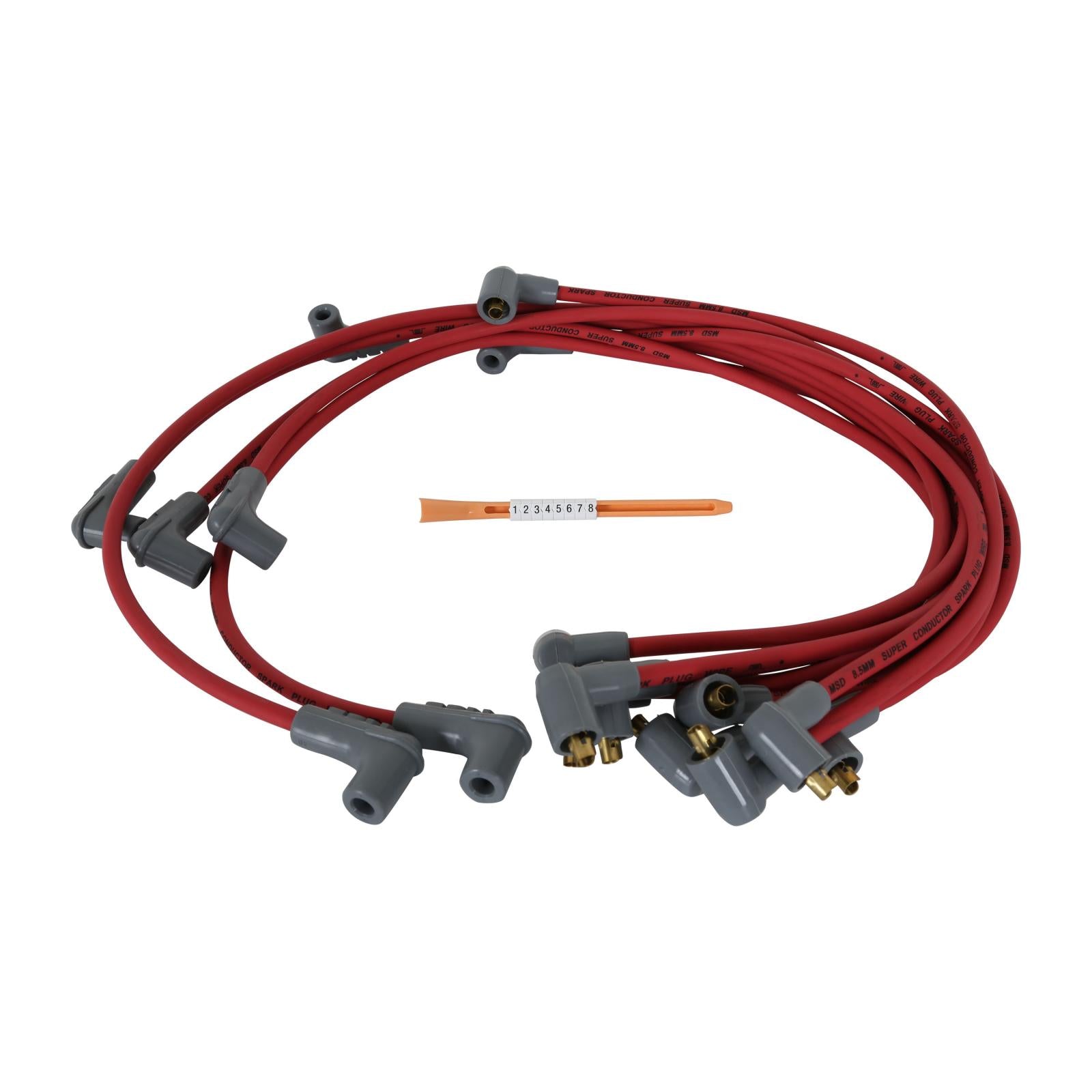 Super Conductor Spark Plug Wire SetBig Block Chevy, Socket Dist. Cap The Race Tailored 8.5Mm Super Conductor Wire Sets MSD Ignition-3