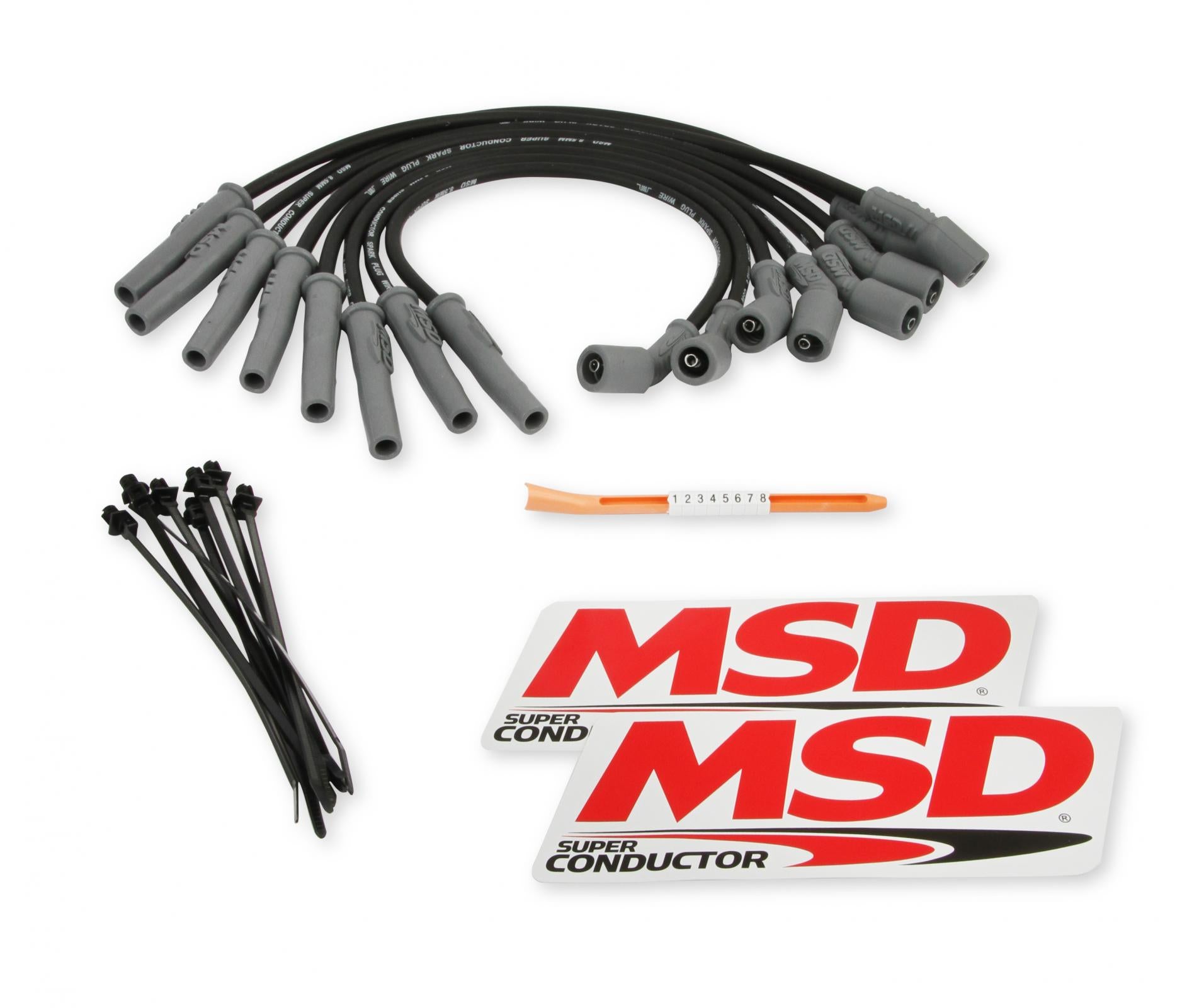 Ford Raptor 6.2L V8 Wire Set Direct Replacement 8.5 Mm Super Conductor Spark Plug Wire Set MSD Ignition-11