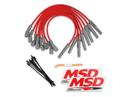 Ford Raptor 6.2L V8 Wire Set Direct Replacement 8.5 Mm Super Conductor Spark Plug Wire Set MSD Ignition