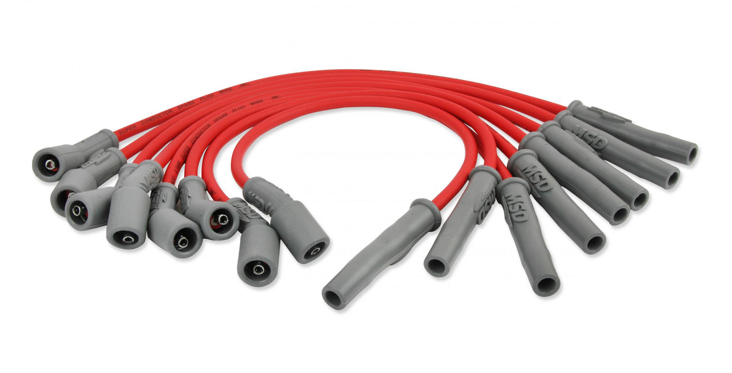 Ford Raptor 6.2L V8 Wire Set Direct Replacement 8.5 Mm Super Conductor Spark Plug Wire Set MSD Ignition-4