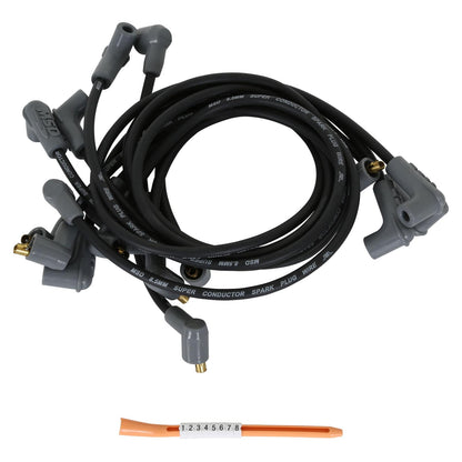 Black Super Conductor Small Block Chevy, Socket Cap For Use On Chevy Small Block, Socket, Black Jacket MSD Ignition