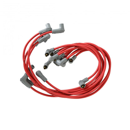 Super Conductor Spark Plug Wire Set ,Small Block Chevy, Socket Dist. Cap For Use On Chevy Small Block, Socket, Red Jacket MSD Ignition-1