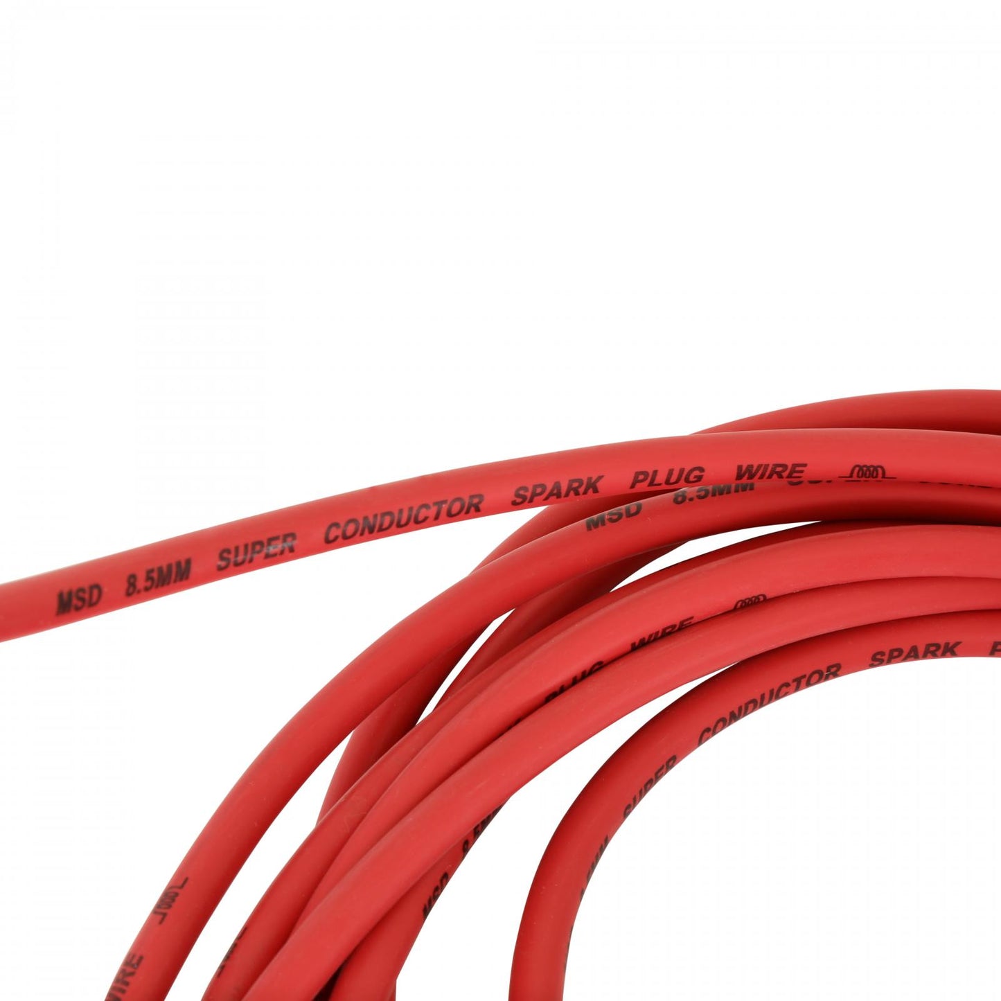 Super Conductor Spark Plug Wire Set ,Small Block Chevy, Socket Dist. Cap For Use On Chevy Small Block, Socket, Red Jacket MSD Ignition-3
