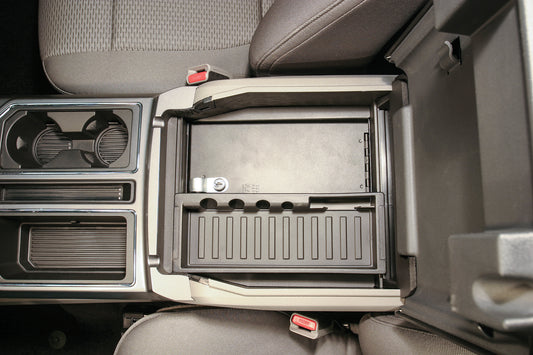 Console Safe 15-22 F-150 / 17-22 F-250/350 Super Duty w/ Flow-Thru Console Black Combo Products Tuffy Security-1