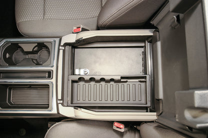 Console Safe 15-22 F-150 / 17-22 F-250/350 Super Duty w/ Flow-Thru Console Black Sandard Key Products Tuffy Security-1