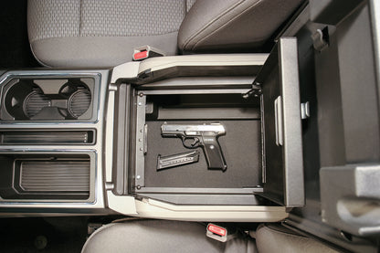 Console Safe 15-22 F-150 / 17-22 F-250/350 Super Duty w/ Flow-Thru Console Black Sandard Key Products Tuffy Security-3