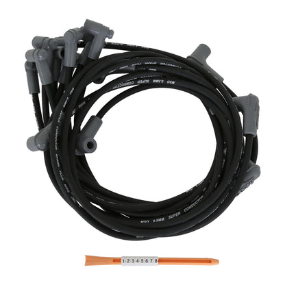 Black Super Conductor Corvette, 305, 350 Hei For Use On Chevy Corvette With 305, 350, Hei, Black Jacket MSD Ignition
