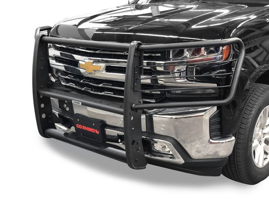 3100 Series StepGuard with Brush Guards Textured Black 2019-2021 Silverado 1500 2022-2022 Silverado 1500 LTD Go Rhino-1