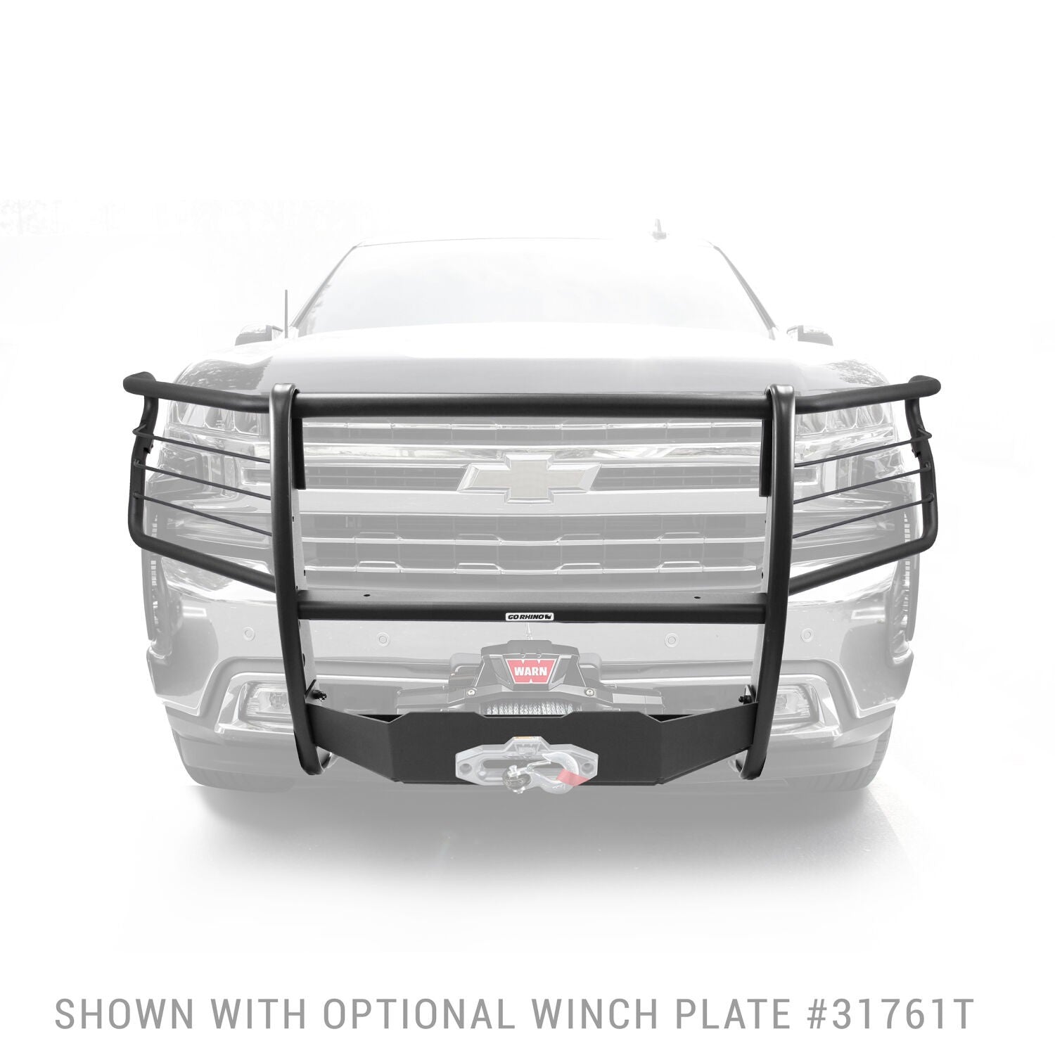 3100 Series StepGuard with Brush Guards Textured Black 2019-2021 Silverado 1500 2022-2022 Silverado 1500 LTD Go Rhino-2