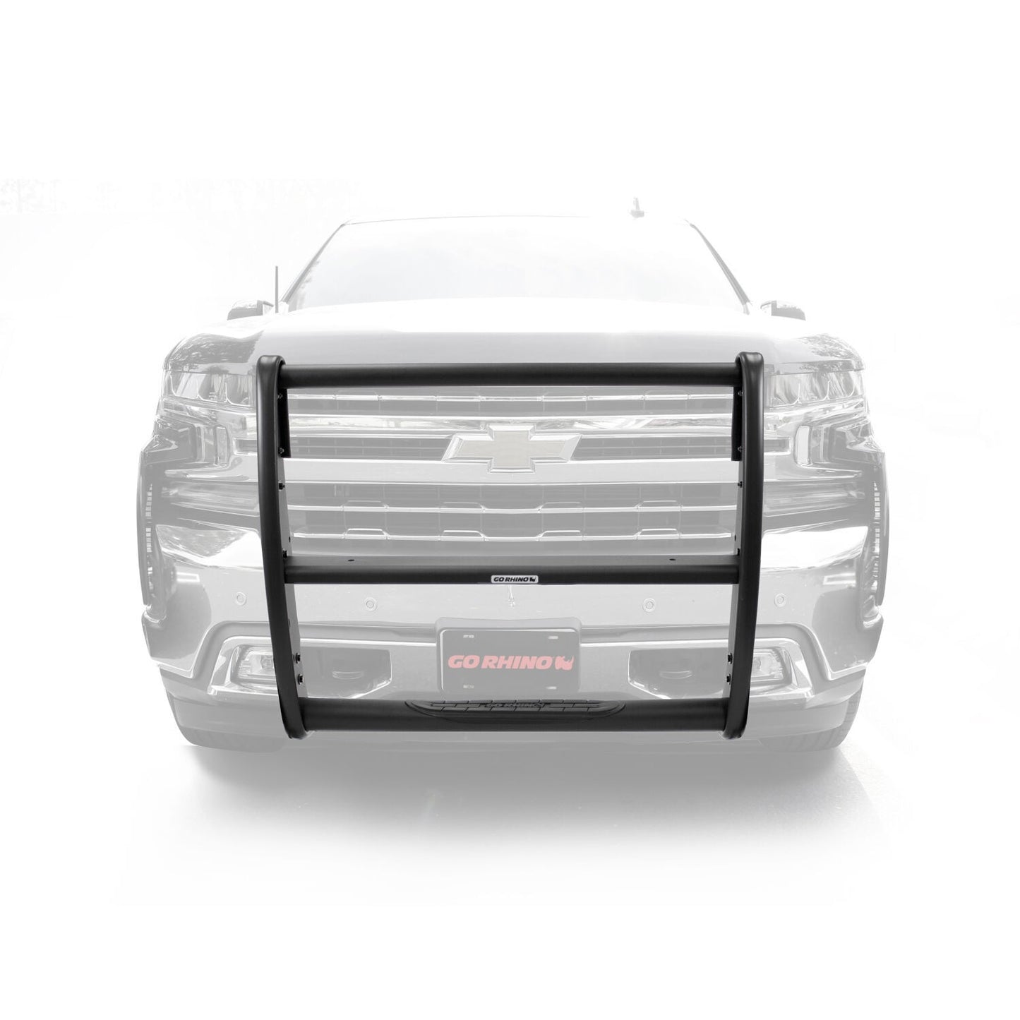 3100 Series StepGuard Center Grille Guard Only Textured Black 2019-2021 Silverado 1500 2022-2022 Silverado 1500 LTD Go Rhino