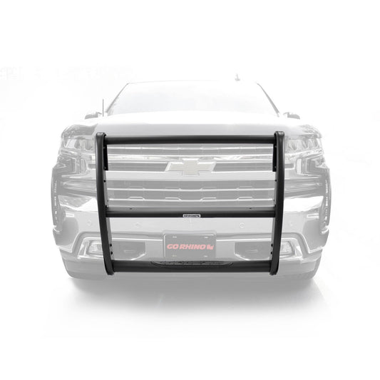 3100 Series StepGuard Center Grille Guard Only Textured Black 2019-2021 Silverado 1500 2022-2022 Silverado 1500 LTD Go Rhino