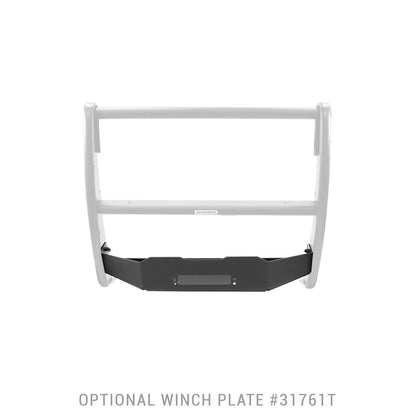 3100 Series StepGuard Center Grille Guard Only Textured Black 2019-2021 Silverado 1500 2022-2022 Silverado 1500 LTD Go Rhino-5