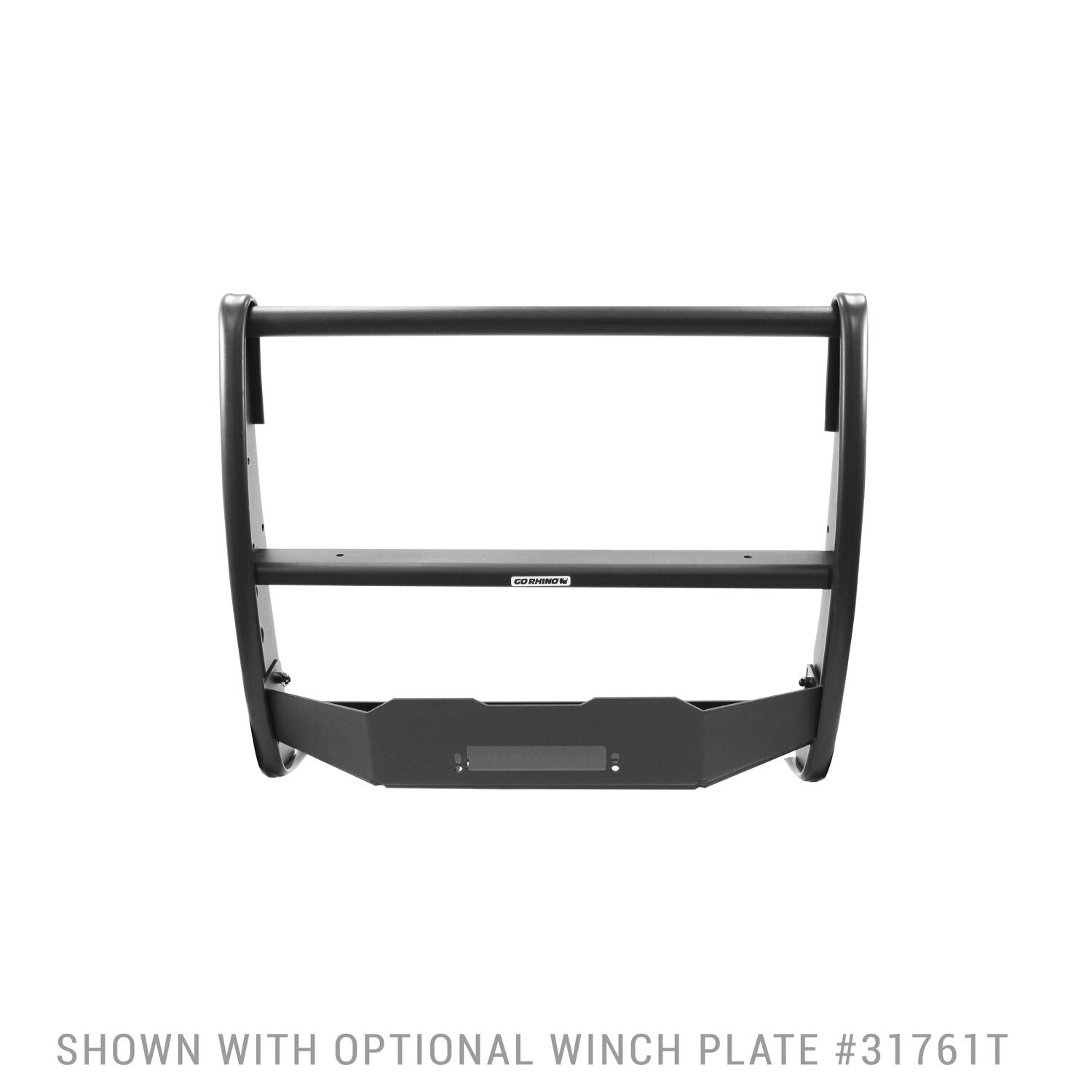 3100 Series StepGuard Center Grille Guard Only Textured Black 2019-2021 Silverado 1500 2022-2022 Silverado 1500 LTD Go Rhino-6
