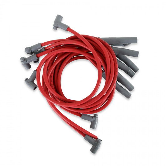 Super Conductor Spark Plug Wire Set Chevy 454 75-On Hei For Use On Chevy 454 '75-On, Hei, Red Jacket MSD Ignition