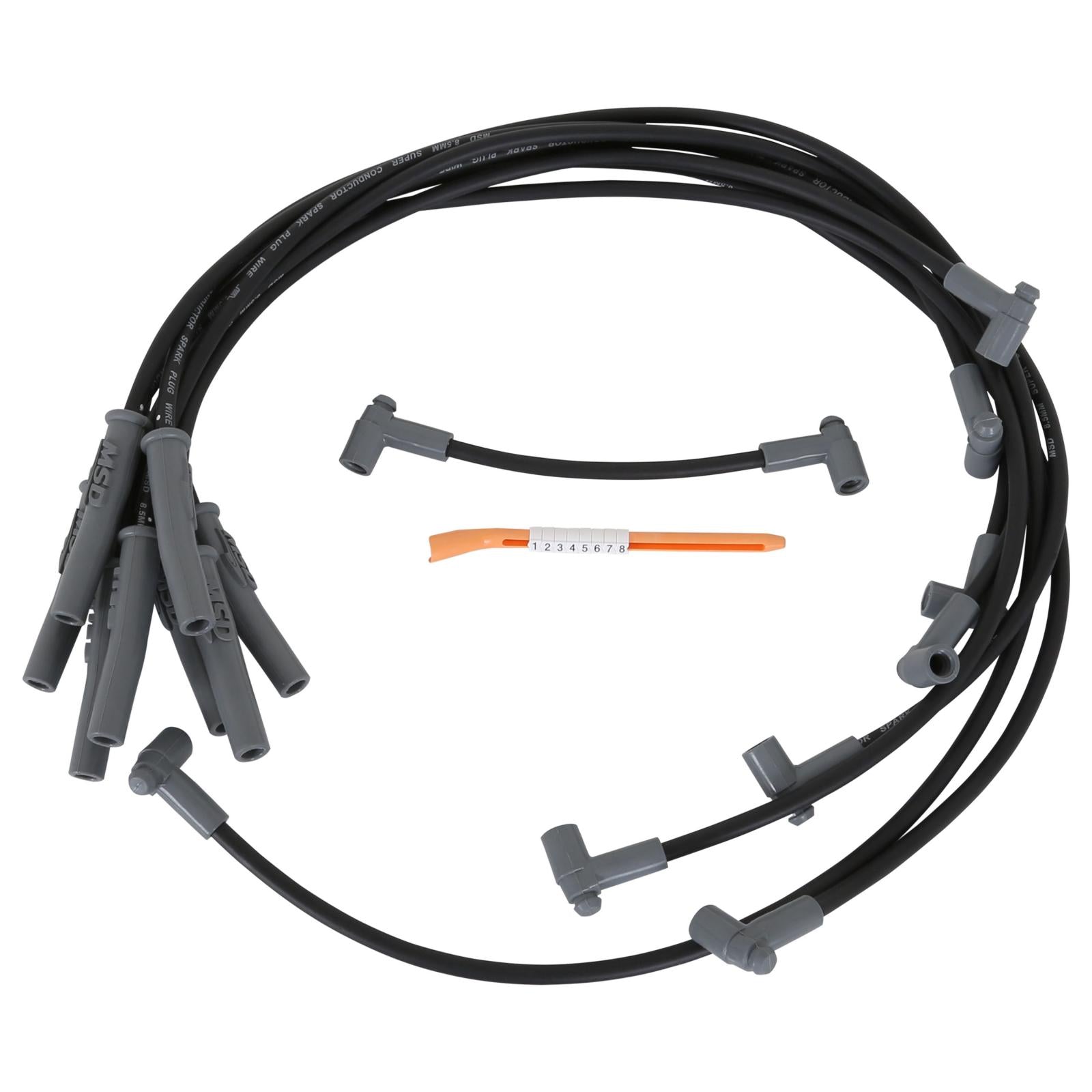 Black Super Conductor Big Block Chevy, '88-On For Use On Chevy Big Block, '88-On, Black Jacket MSD Ignition