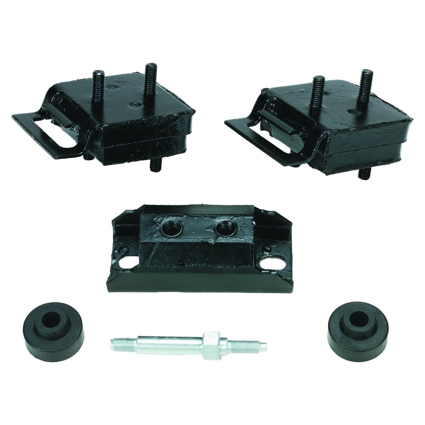 Engine and Transmission Mount Kit for 76-91 Jeep CJs, SJ, J-Series w/ AMC V8 Eng Crown Automotive