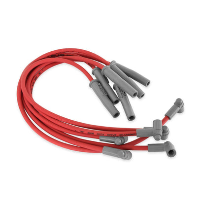 Super Conductor Spark Plug Wire Set Buick Grand Natl, 3.8L V6 Distless For Use On Buick Grand National, 3.8L V6 Distributorless, Red Jacket MSD Ignition-1