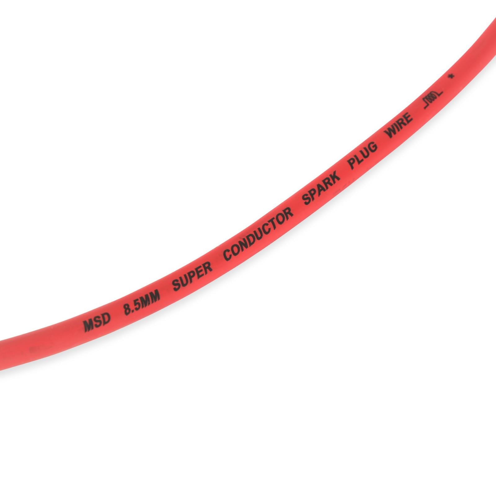 Super Conductor Spark Plug Wire Set Buick Grand Natl, 3.8L V6 Distless For Use On Buick Grand National, 3.8L V6 Distributorless, Red Jacket MSD Ignition-2