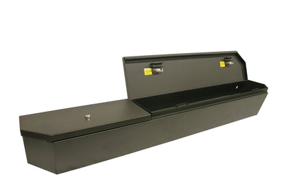 Rear Underseat Lockbox 15-22 F-150 17-22 F-250/350 Super Duty w/ Extended Cab Black Products Tuffy Security-1