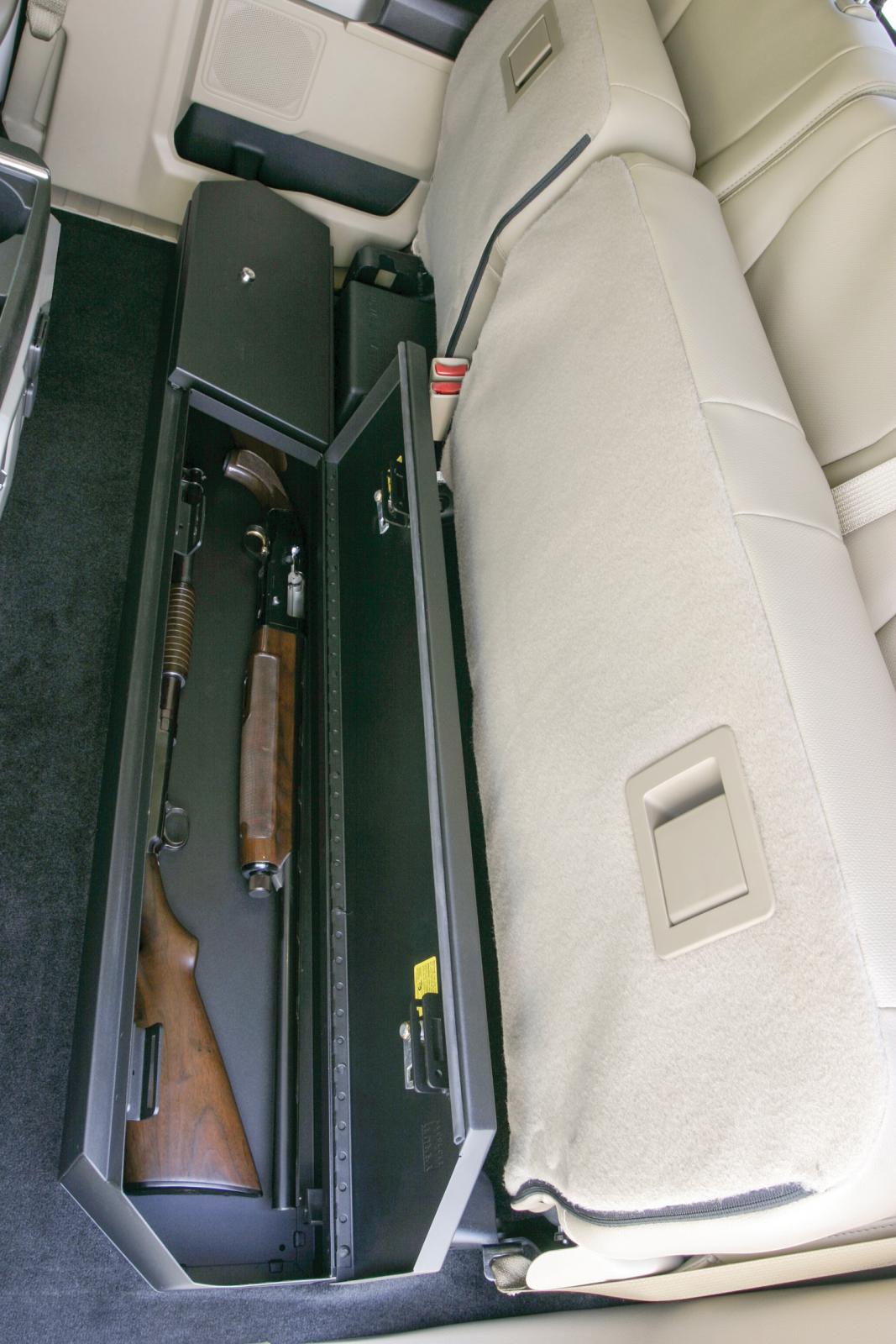 Rear Underseat Lockbox 15-22 F-150 17-22 F-250/350 Super Duty w/ Extended Cab Black Products Tuffy Security-10