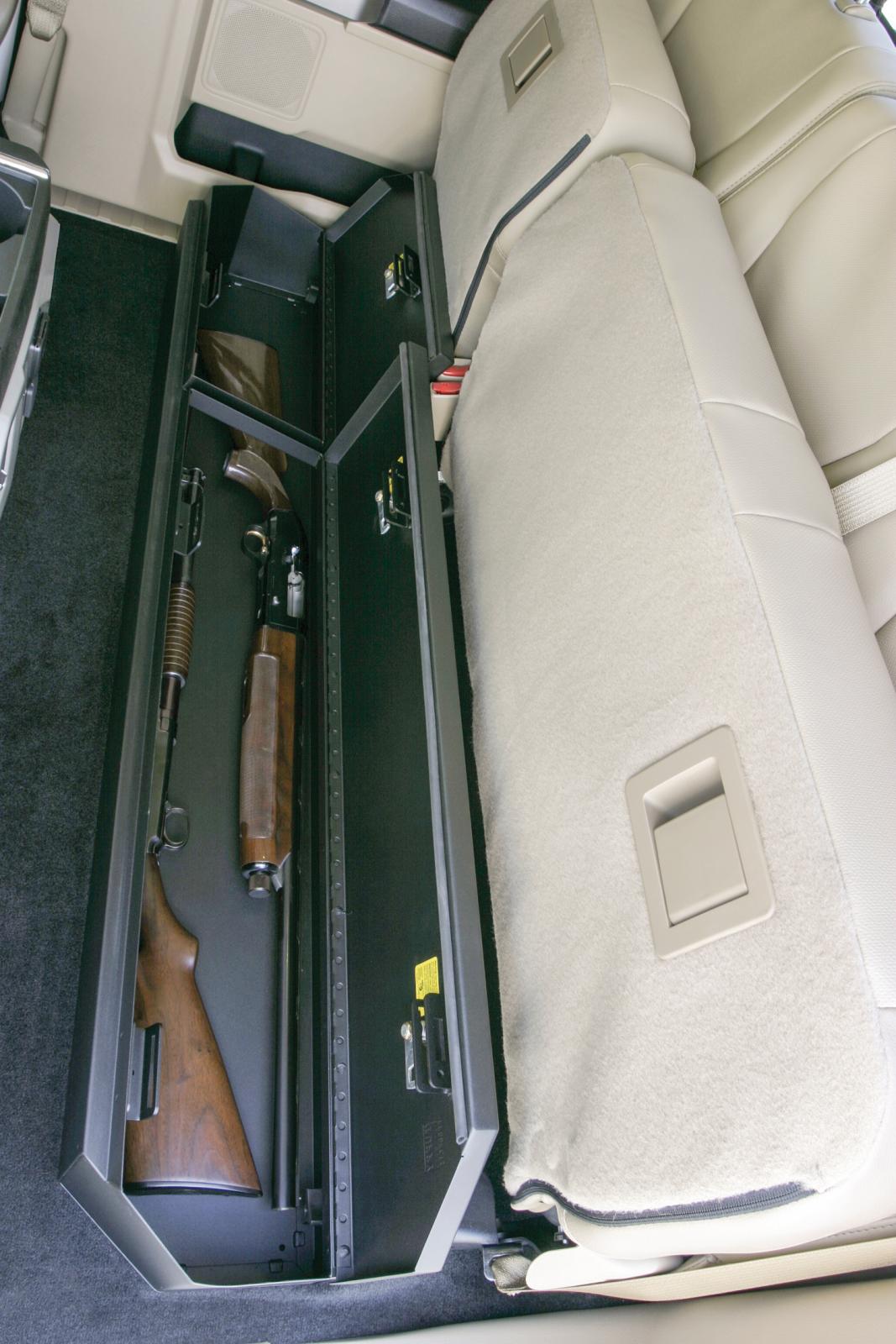 Rear Underseat Lockbox 15-22 F-150 17-22 F-250/350 Super Duty w/ Extended Cab Black Products Tuffy Security-11