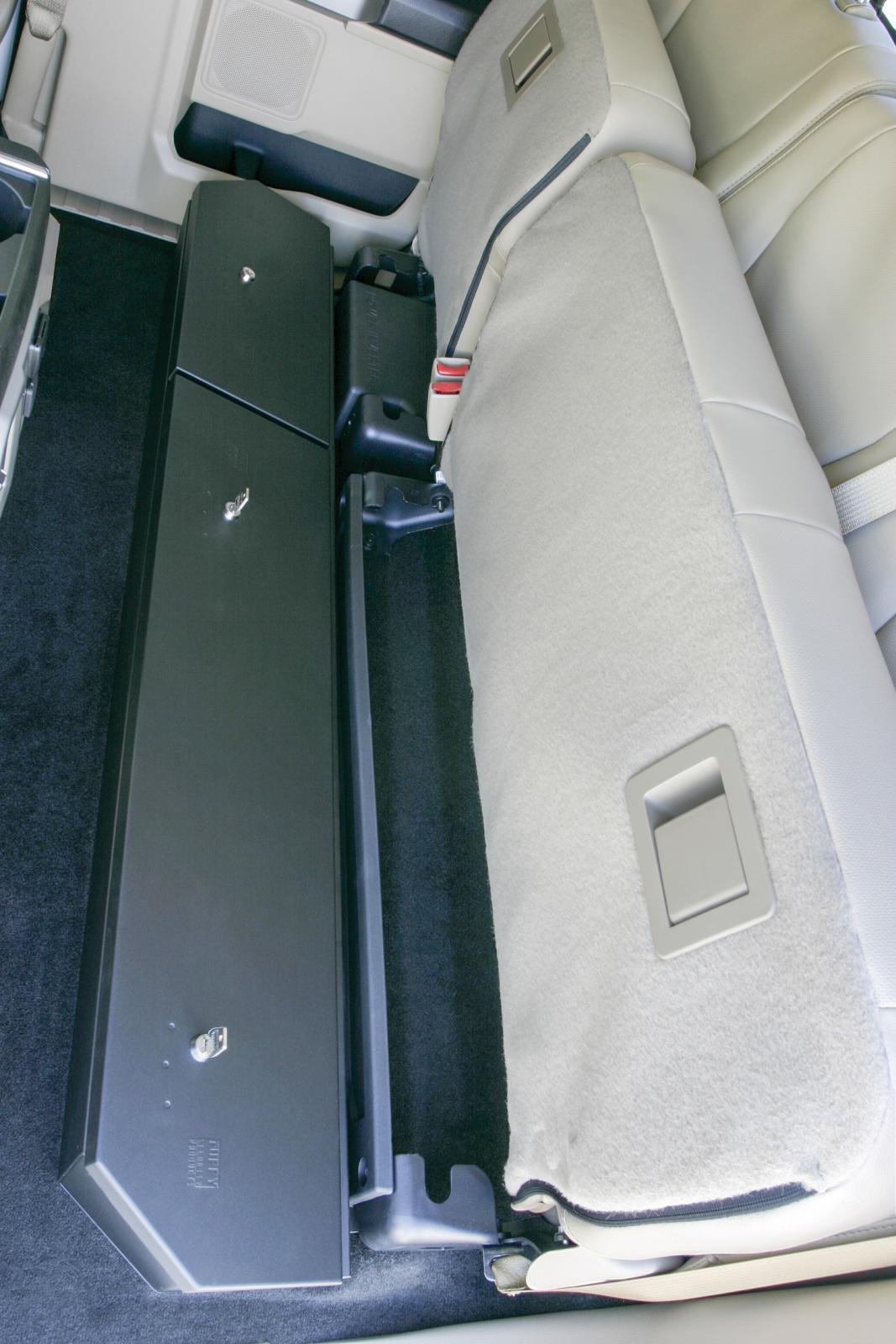 Rear Underseat Lockbox 15-22 F-150 17-22 F-250/350 Super Duty w/ Extended Cab Black Products Tuffy Security-5