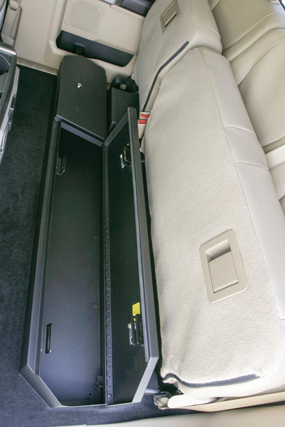 Rear Underseat Lockbox 15-22 F-150 17-22 F-250/350 Super Duty w/ Extended Cab Black Products Tuffy Security-6