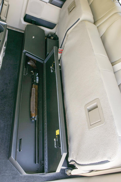Rear Underseat Lockbox 15-22 F-150 17-22 F-250/350 Super Duty w/ Extended Cab Black Products Tuffy Security-8