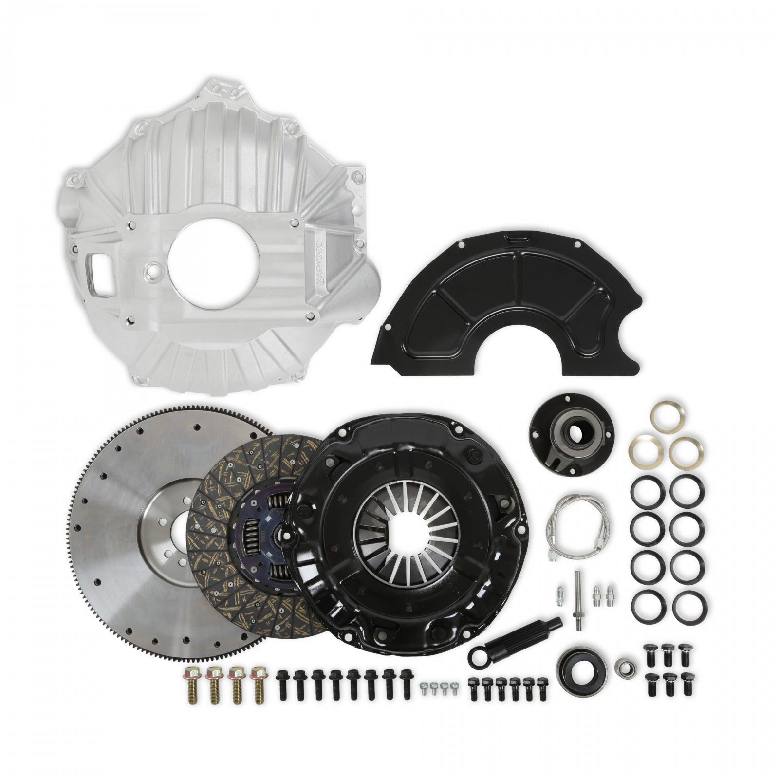 Complete Transmission Installation Kit GM Tkx/tko Installation Kit for 1955-1985 Internally Balanced Small or Big Block Chevrolet Engines Holley