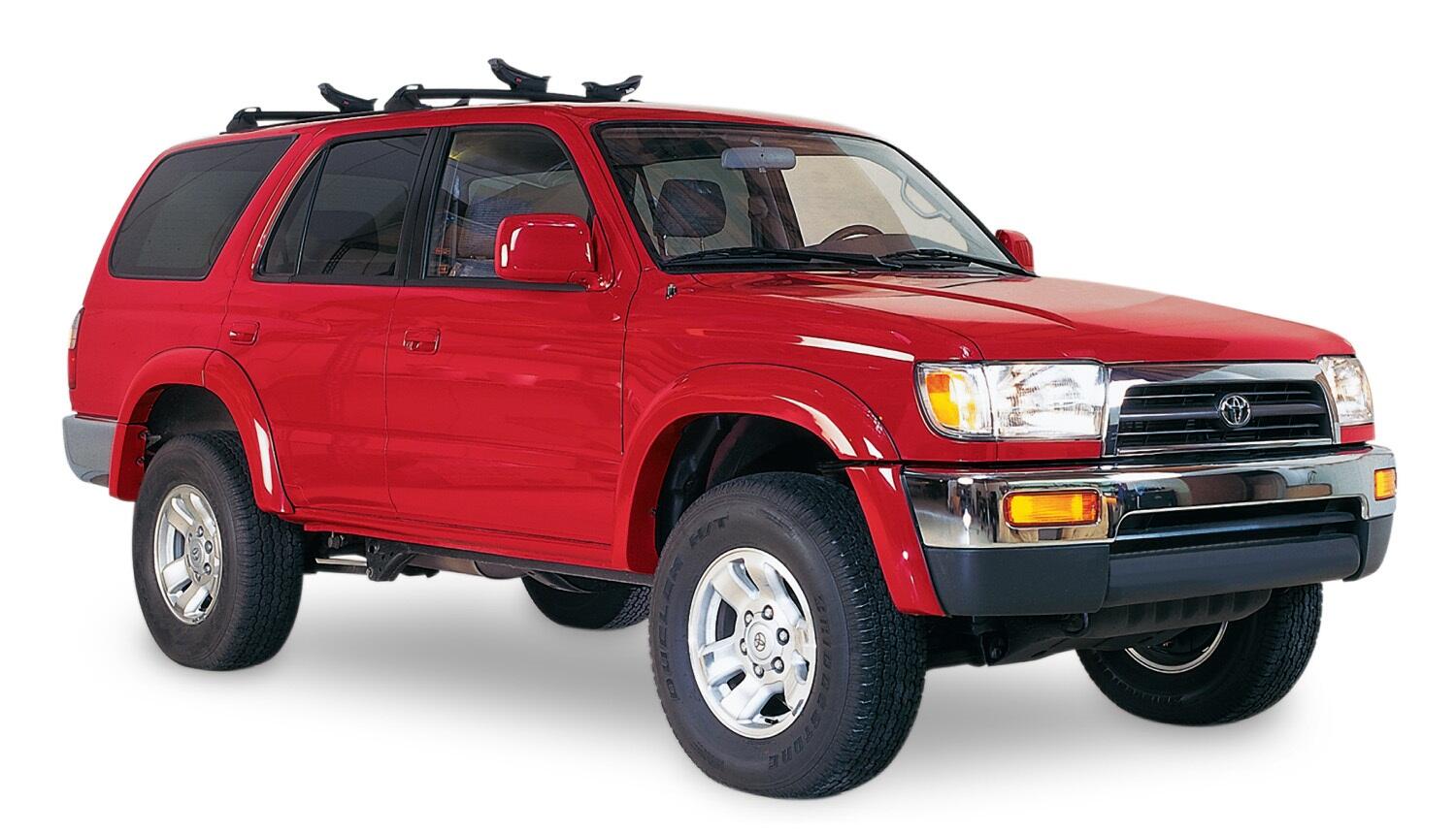 Black Extendafender Style Smooth Finish 4-Piece Fender Flare Set For 1996-2002 Toyota 4Runner Bushwacker-3