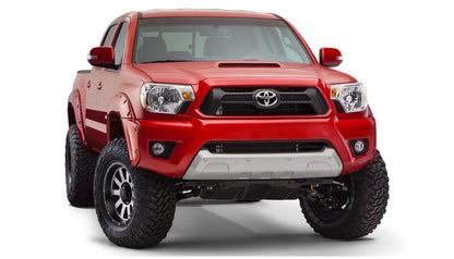 Black Pocket/Rivet Style Smooth Finish 4-Piece Fender Flare Set For 2012-2015 Toyota Tacoma Bushwacker-3