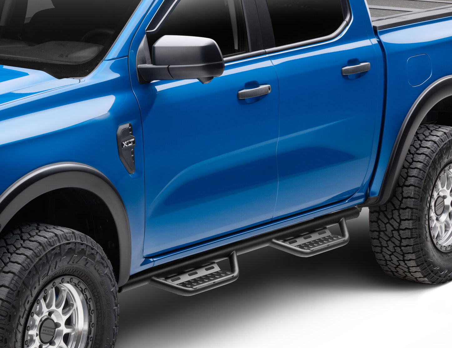 Nerf Step RS Bar Cab Length (2 Steps per Side) 19-25 Ford Ranger Crew Cab Textured Black NFab-6