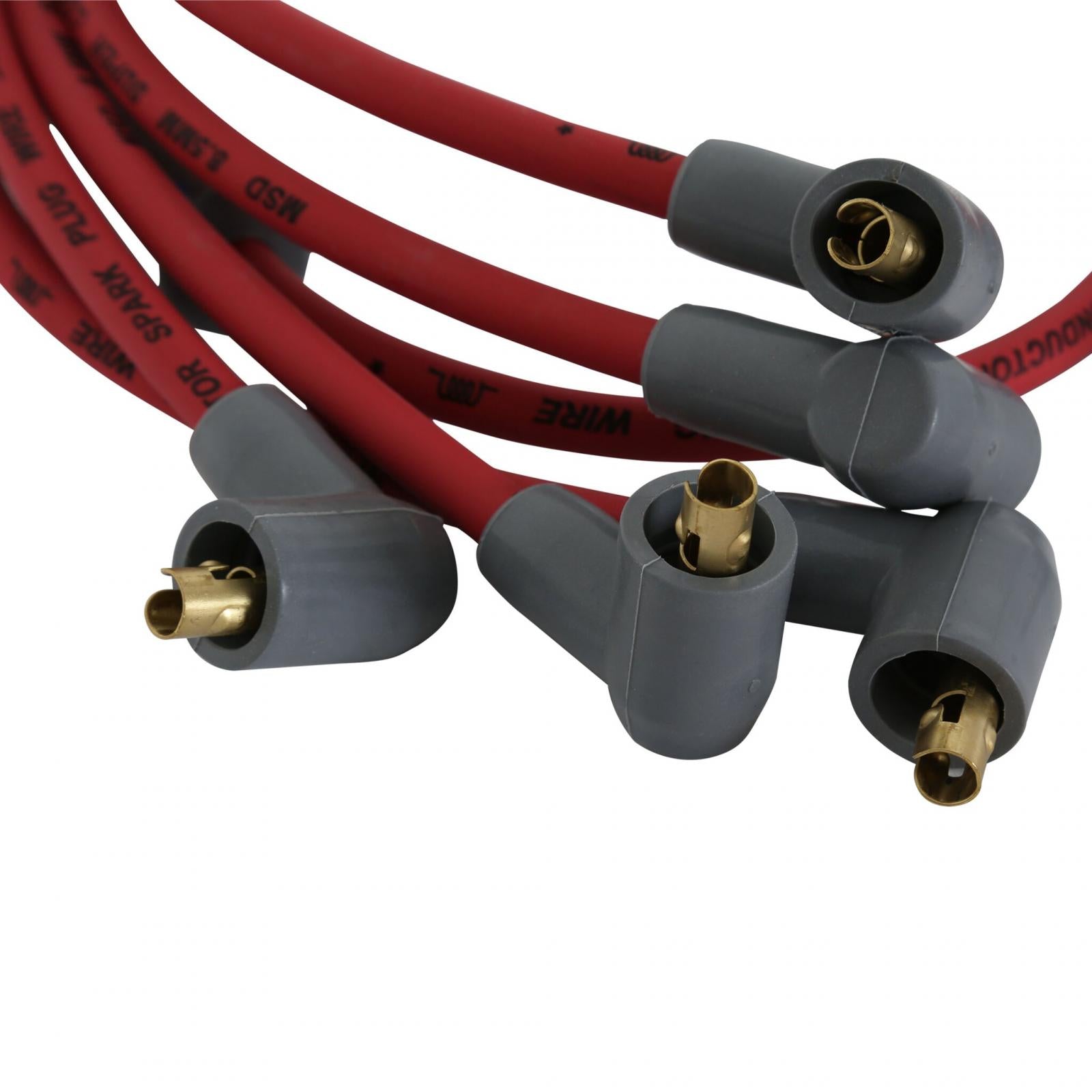 Super Conductor Spark Plug Wire Set 4 Cyl., 22R For Toyota Trucks 79-92 MSD Ignition-2