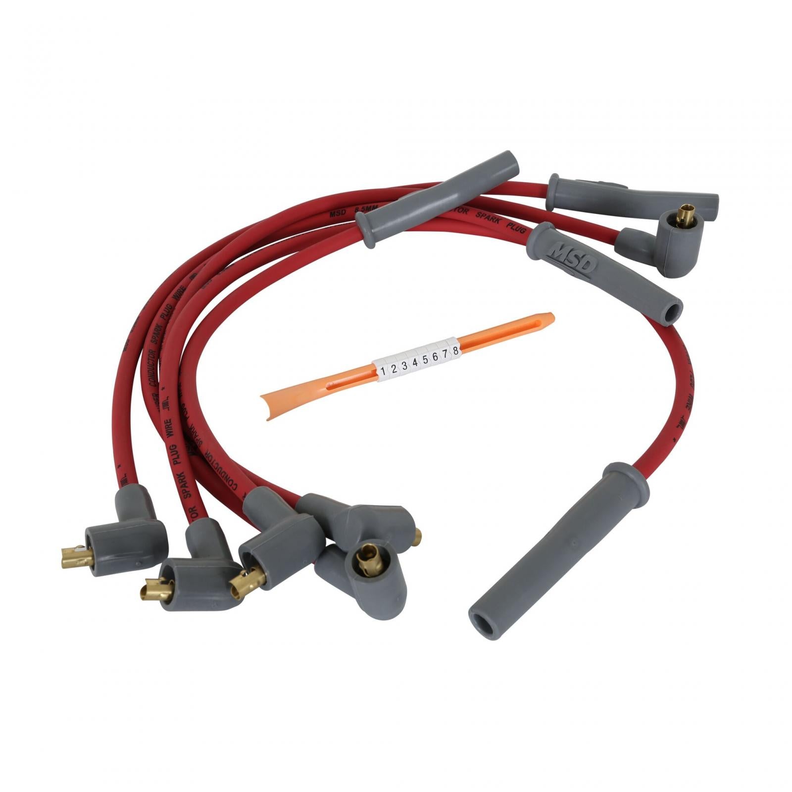 Super Conductor Spark Plug Wire Set 4 Cyl., 22R For Toyota Trucks 79-92 MSD Ignition-3